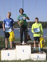 Čokoman a meloun na vyhlášení kadetů 10 km
