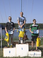 Ondra na vyhlášení juniorů 10 km