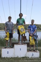 vyhlášení 5 km kadeti - 1. Jakub Štverák