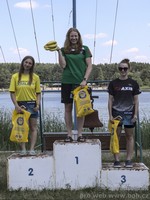 vyhlášení 5 km ženy - 1. Lenka Štěrbová