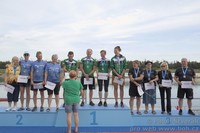 vyhlášení 5 km mix štafety masters 160-234 - 1. Andrea Boháčová, Pavel Srb, Kačka Augustová, Pavel Štverák