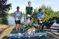 vyhlášení 3 km muži - 1. Jan Carda