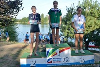 vyhlášení 3 km starší žačky - 1. Laura Siebertová