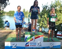 vyhlášení 3 km mladší žačky - 3. Josefína Pistulková