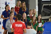 vyhlášení štafeta žačky 4x50 PŠ - 3. Bára, Saša, Julča a Laura