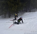 štafety s koulováním v cíli