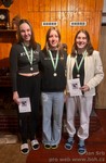 vyhlášení skorodospělí - 1. Tereza Čermáková, 2. Natálie Zápotocká, 3. Adéla Zámečníková