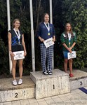 vyhlášení 50M starší juniorky - 3. Karla Škopová