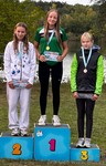 vyhlášení 3 km starší žačky - 1. Josefína Pistulková